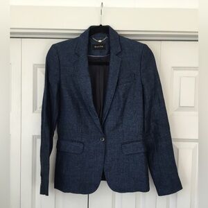 Massimo Dutti Blue Blazer Size 4